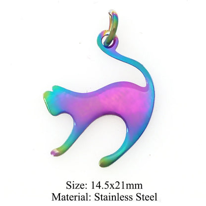 5 pcs/titanium steel jewelry angel sun yin pendant