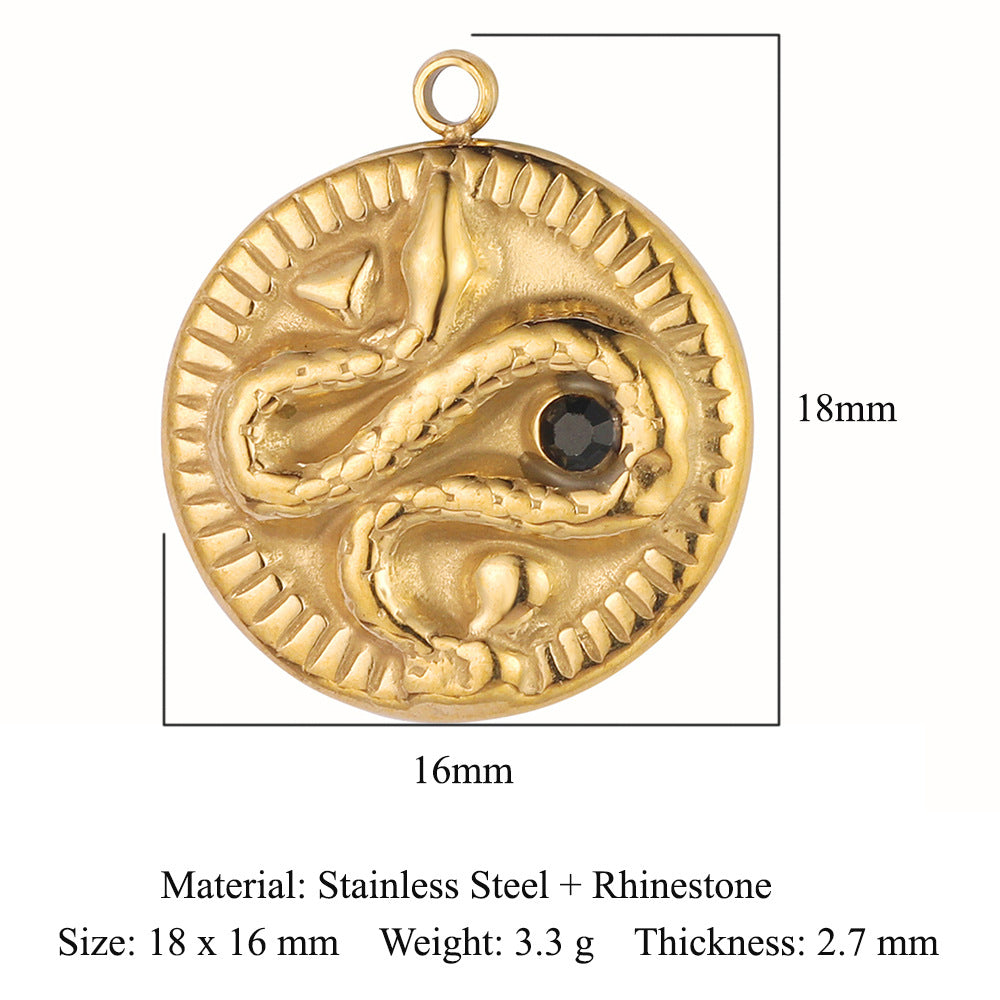 Branches Leaves Tree of Life Flowers Stainless Steel Pendant