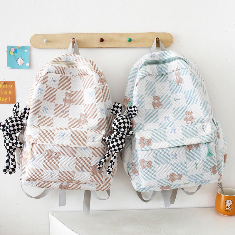 Campus style student backpack large capacity