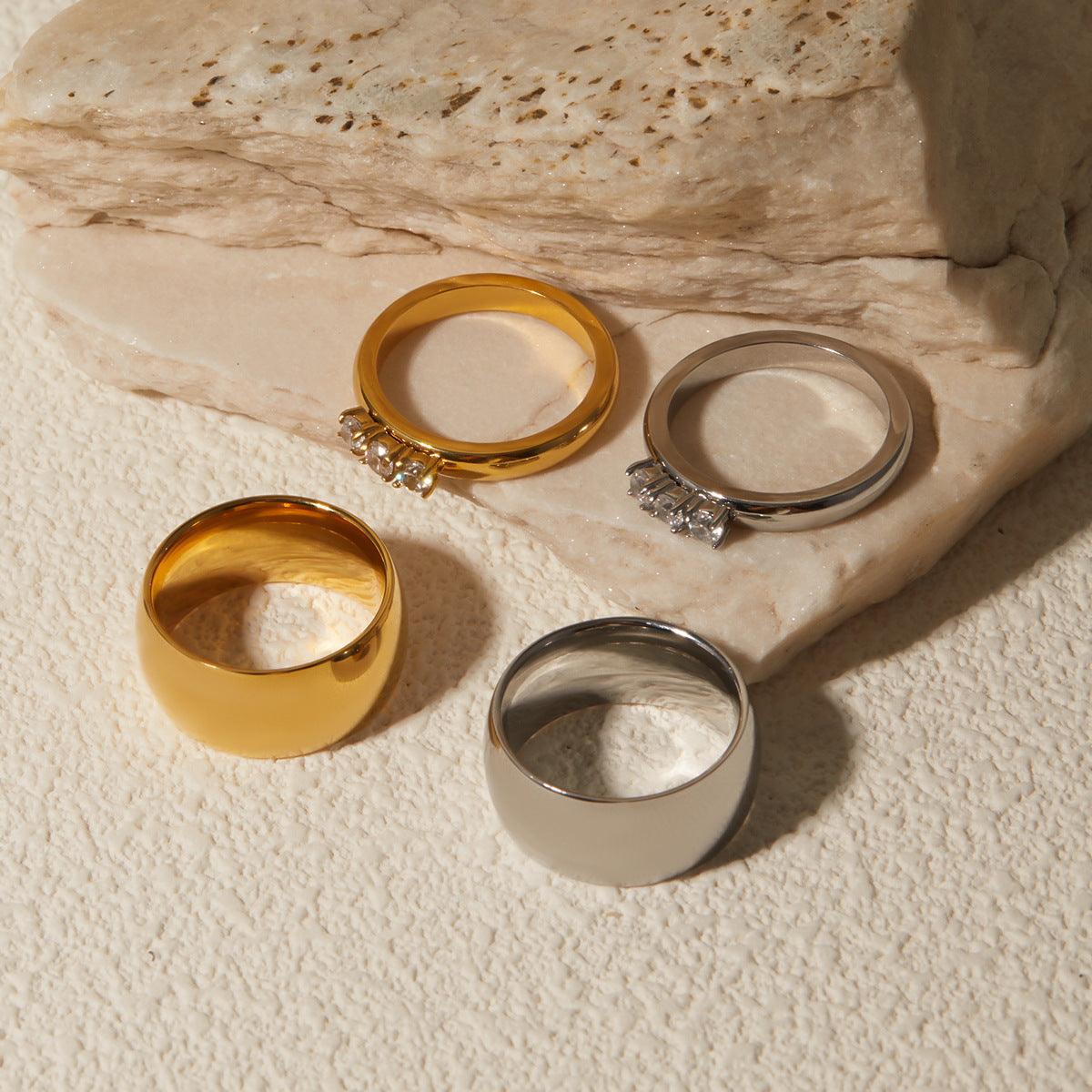 Juego de anillos en espiral simples 