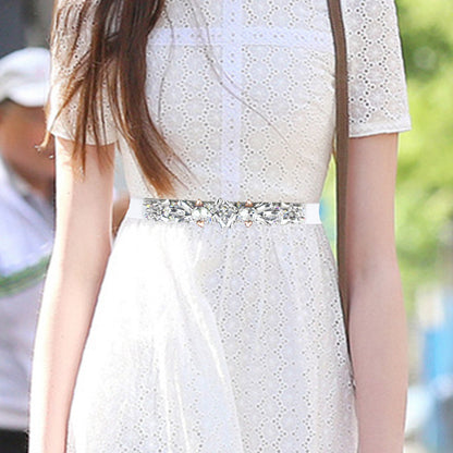 Crystal rhinestone belt fashion
