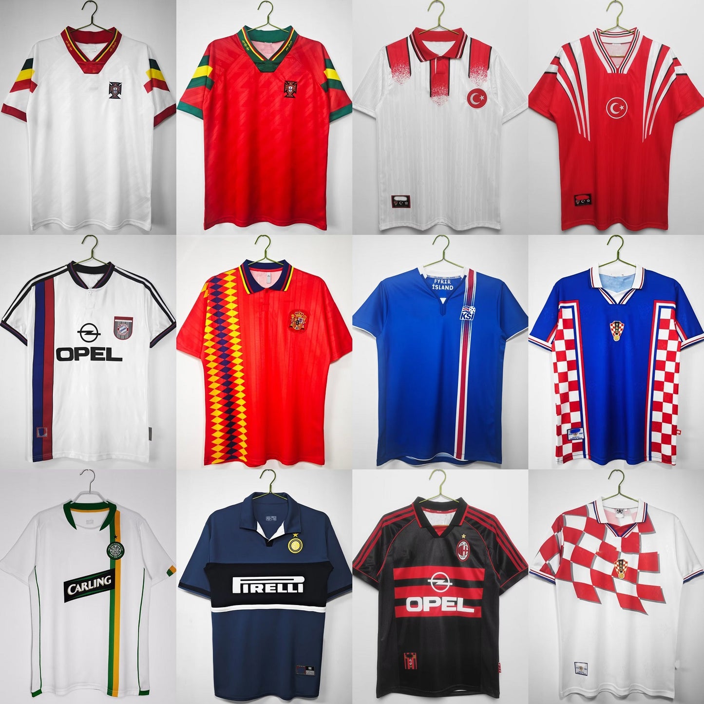 92-94 Portugal 96 Turkey Inter AC Retro Soccer Jersey