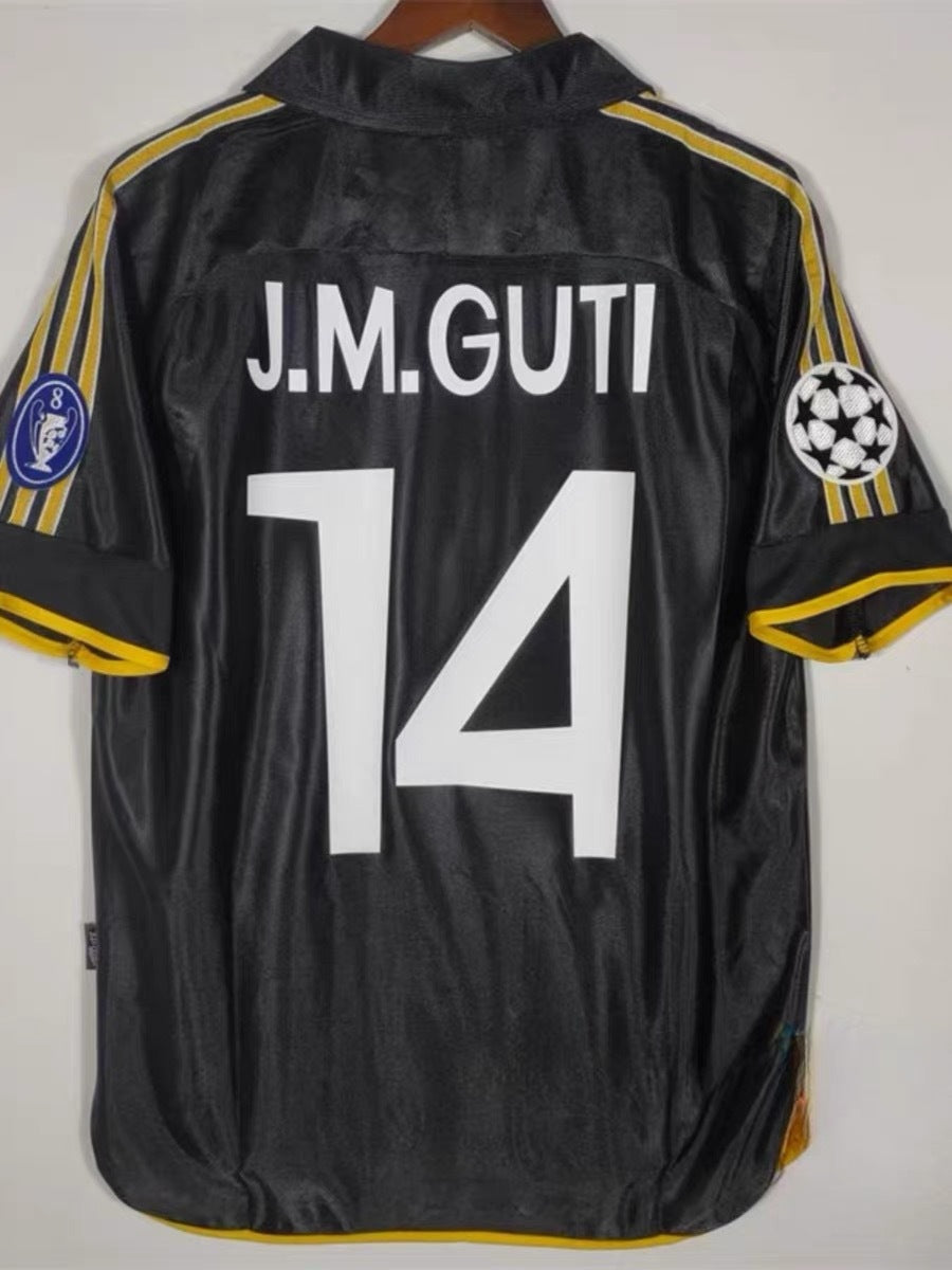 98-00 Retro Real Madrid Home Away 7 Raul Suker Carlos Guti Redondo Jersey