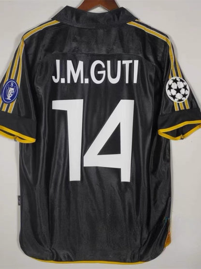 98-00 Retro Real Madrid Home Away 7 Raul Suker Carlos Guti Redondo Jersey