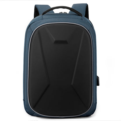 Hard case business backpack USB charging