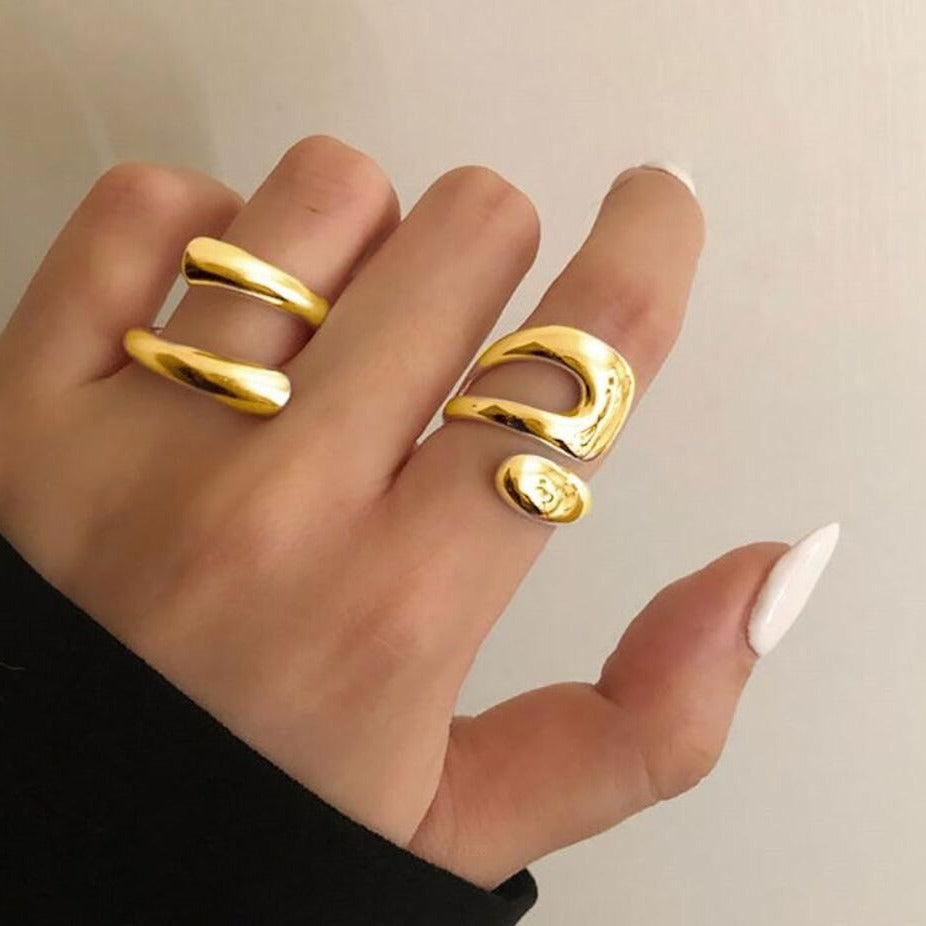 Anillo abierto de sexo hip hop punk femenino 