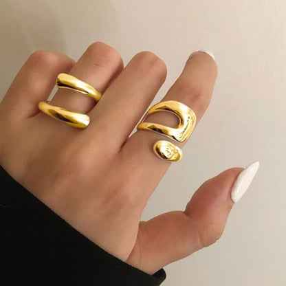 Anillo abierto de sexo hip hop punk femenino 