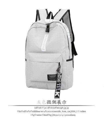 Backpack canvas large capacity junior high school students