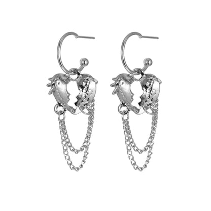 Tassel earrings metal earrings