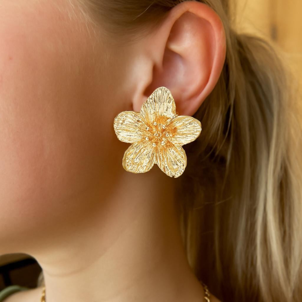 Liquid Petal Drop Earrings