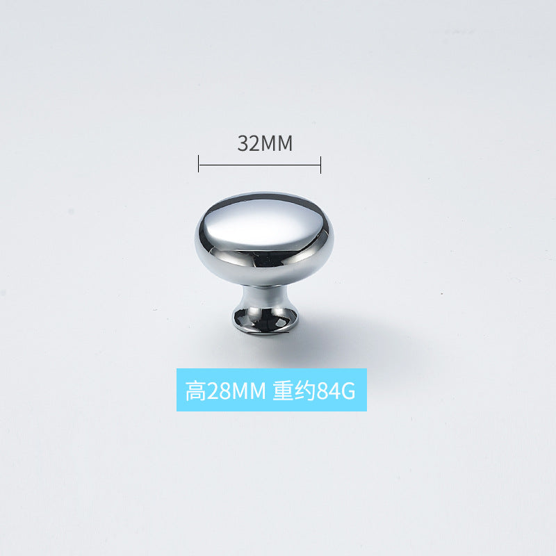 High-end solid brass handle silver plating