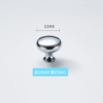 High-end solid brass handle silver plating