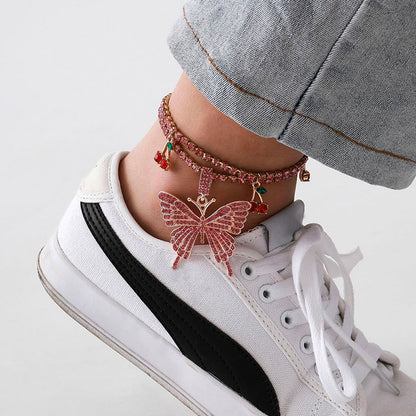 Cuban butterfly anklet