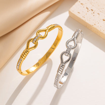 Chic Hollow Diamond Bangle Wholesale