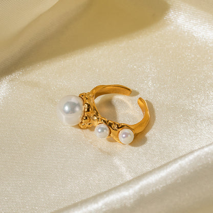 Pearl open ring