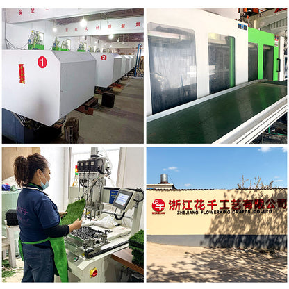 Decoración de pared de planta verde de simulación. 