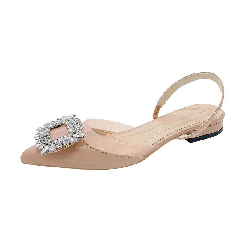 French rhinestone high heels