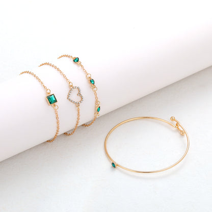 Heart Bracelet Set 4 Pieces