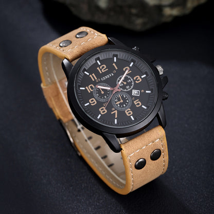 Belt Men's Watch Set