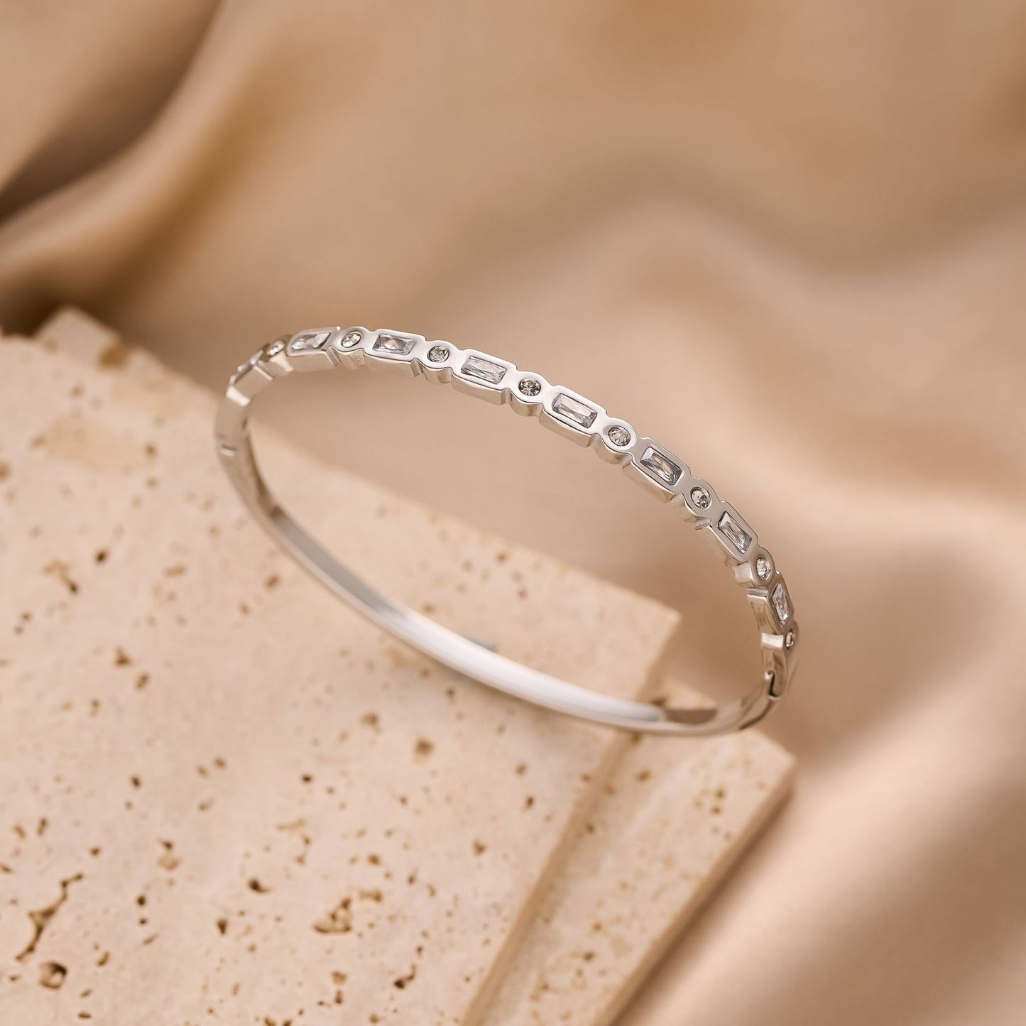 Square Diamond Zircon Bracelet