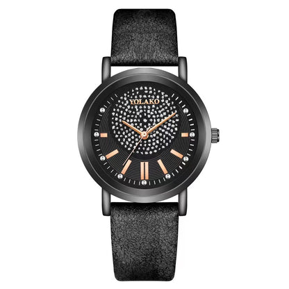 Starry Sky Womens Watch Leather Strap Trendy