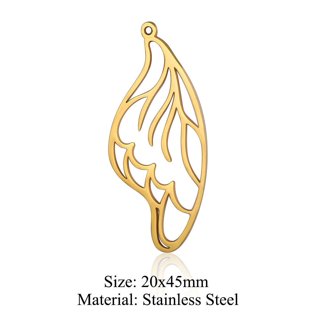 5 pcs/bag wings butterfly titanium steel pendant moth DIY