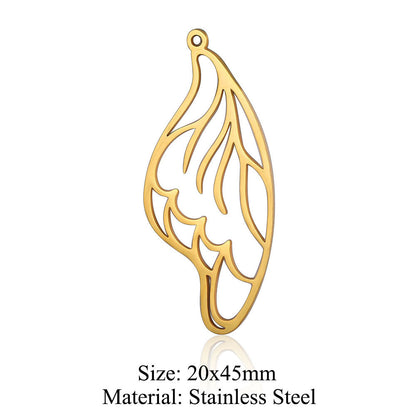 5 pcs/bag wings butterfly titanium steel pendant moth DIY