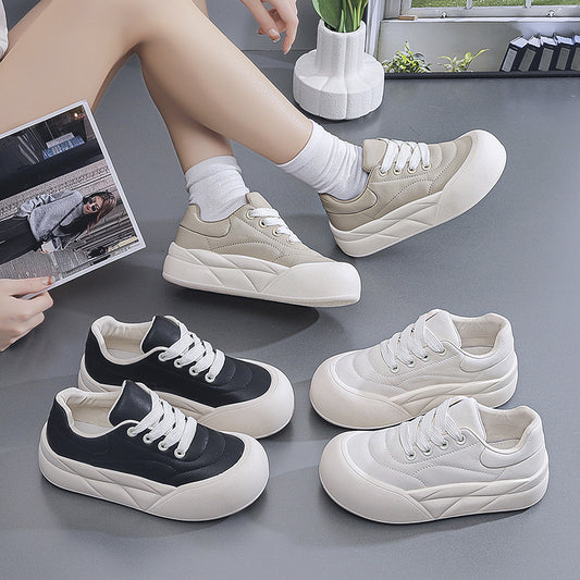 Zapatos de lona de mujer combinables a la moda de primavera y otoño. 