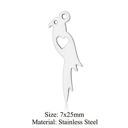 5 pcs/titanium steel pendant seal eagle fox