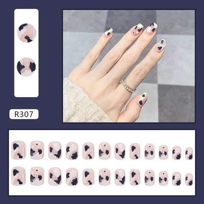 Wearable Removable Fake Nail Stickers Short Long