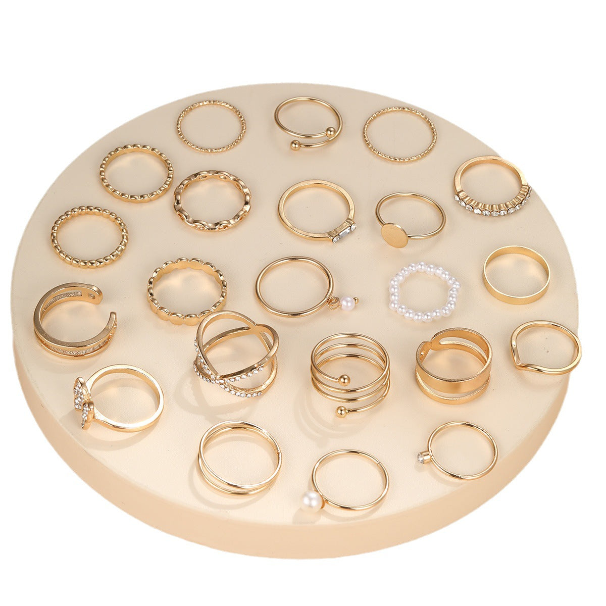 Geometric Multi-Jointed Ring Set 22 Pieces