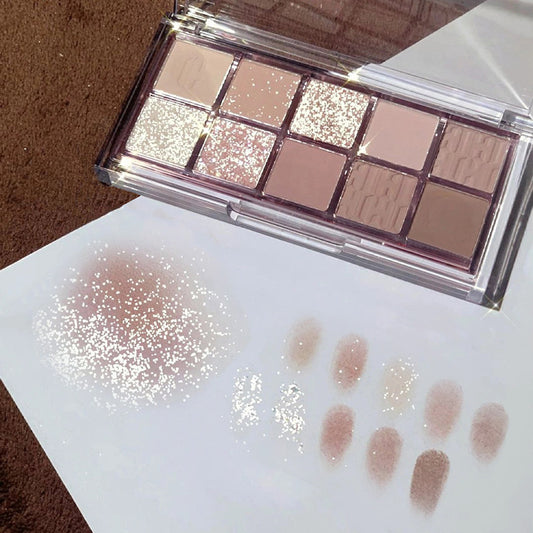 Paleta de sombras de ojos de 10 colores 