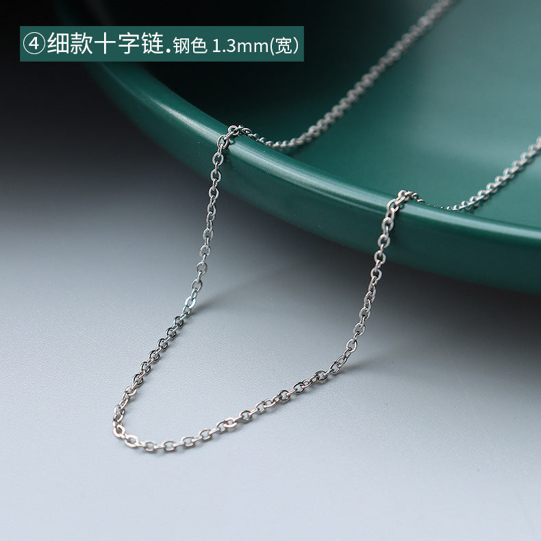 18K Gold Plated Titanium Steel Chain Necklace