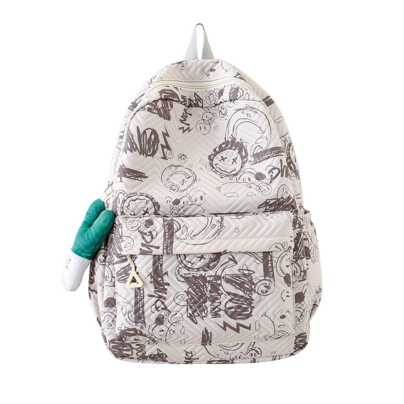 Graffiti comic schoolbag, fashionable backpack