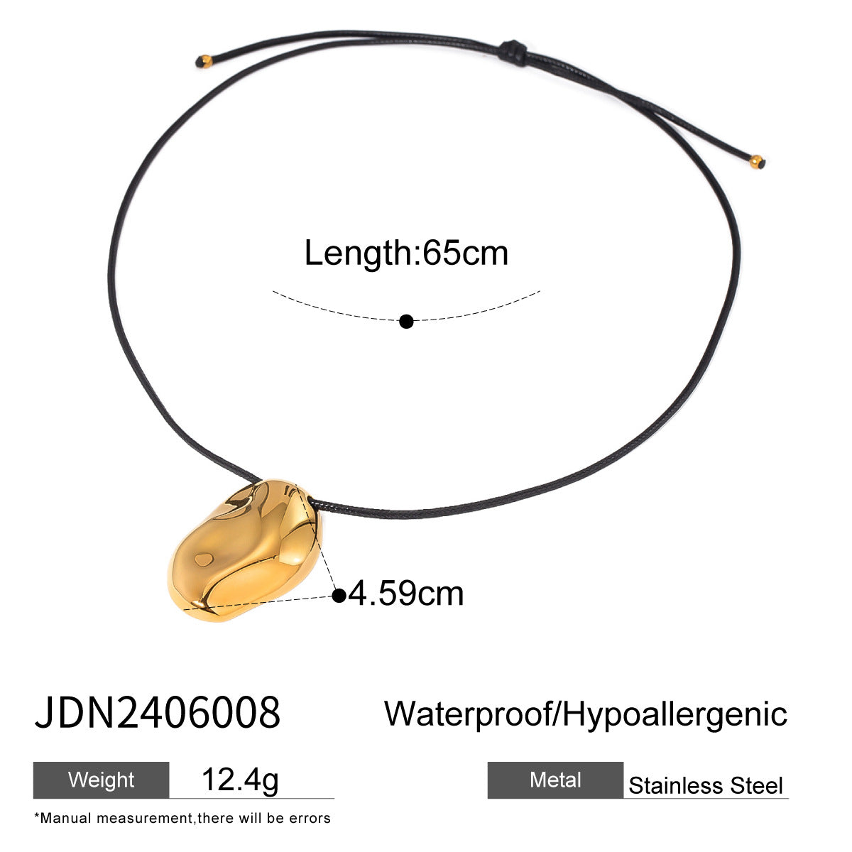 Bow Starfish Cross Titanium Steel Necklace