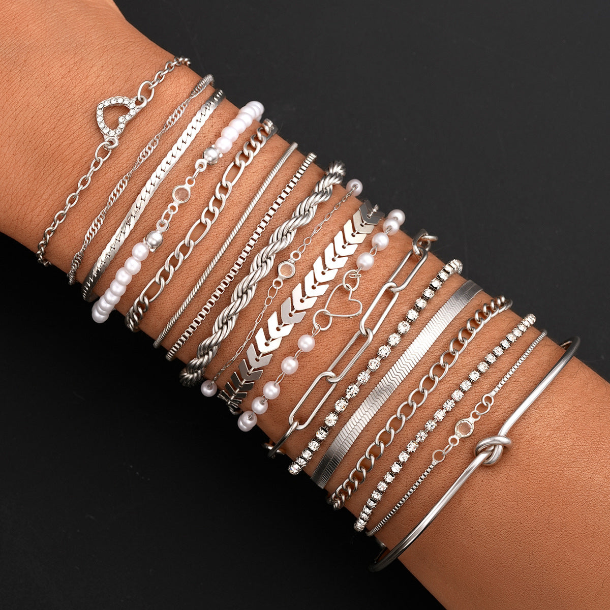 Boho Multi-Layer Chain Bracelet Set