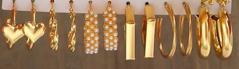 Geometric Square Earring Set