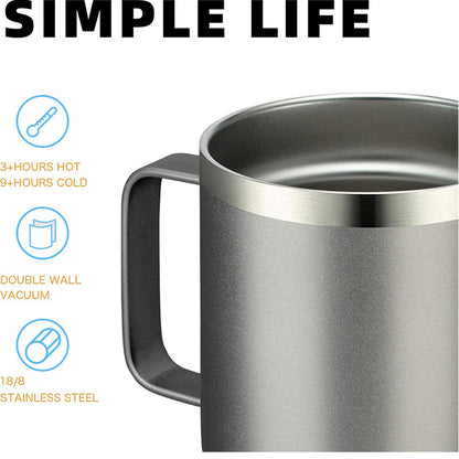 Stainless steel handle cup 360ml