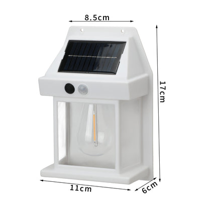 Solar tungsten lamp outdoor garden wall lamp