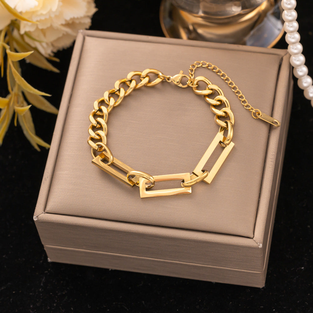 18K Gold Titanium Steel Bracelet