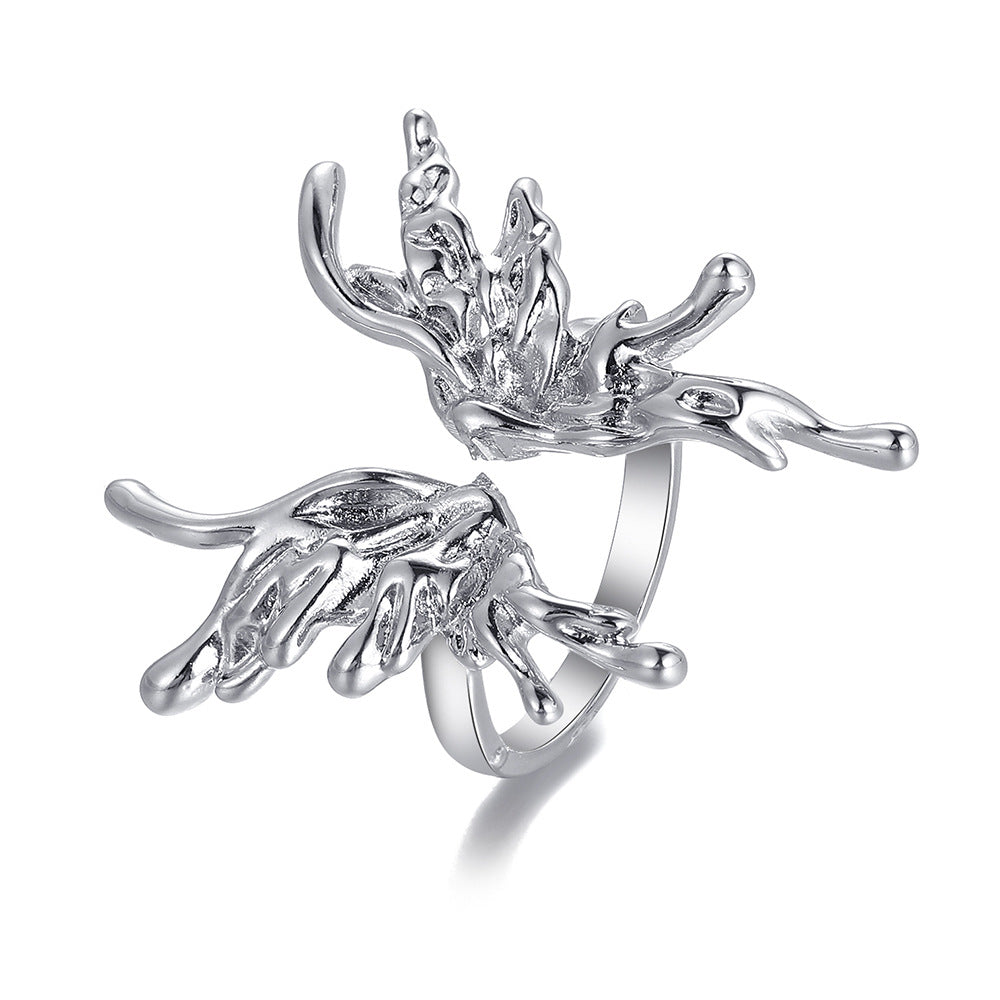 Liquid Butterfly Open Ring