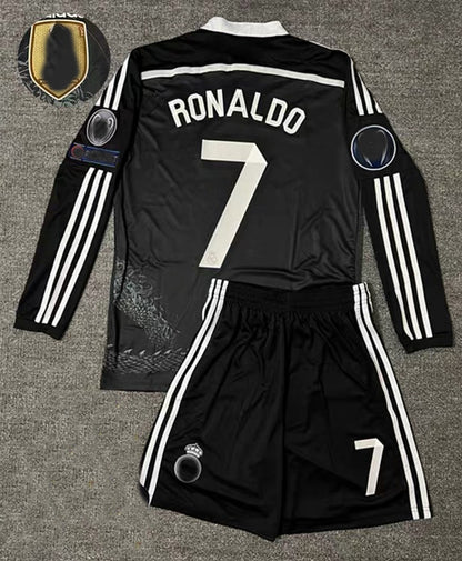 14-15 La Liga Real Madrid Retro Black Away Jersey