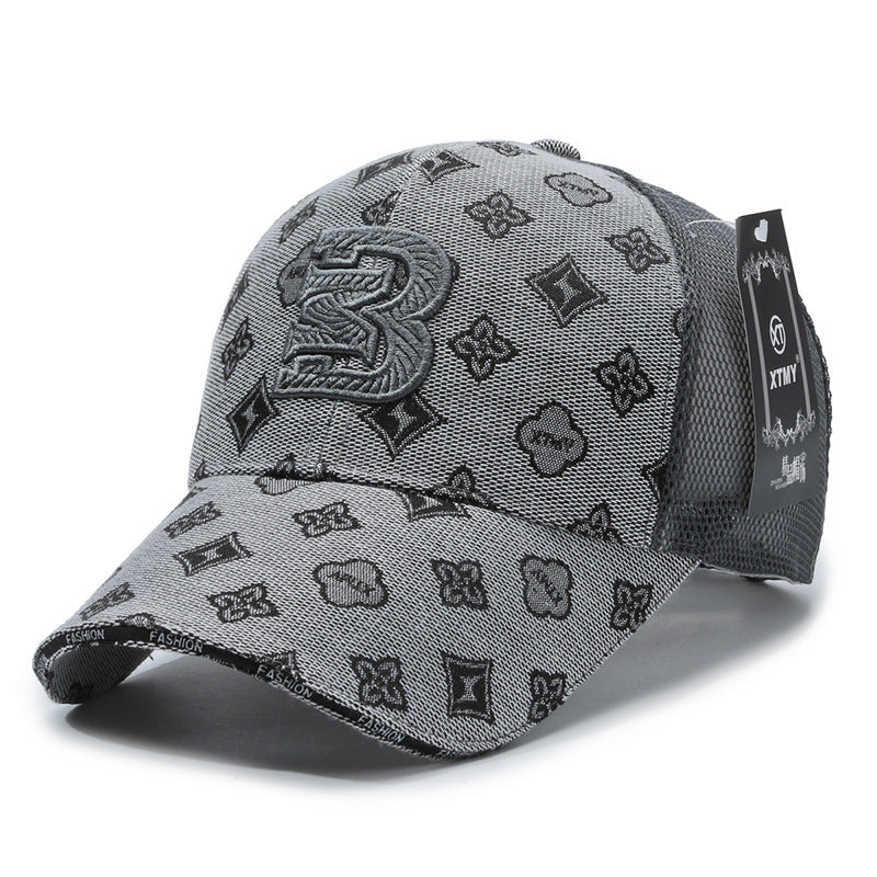 Gorra de malla versátil con protección solar y diseño de pico de pato 