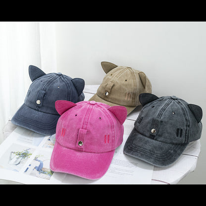 Cat Ear Pilot Sunglasses Baseball Cap