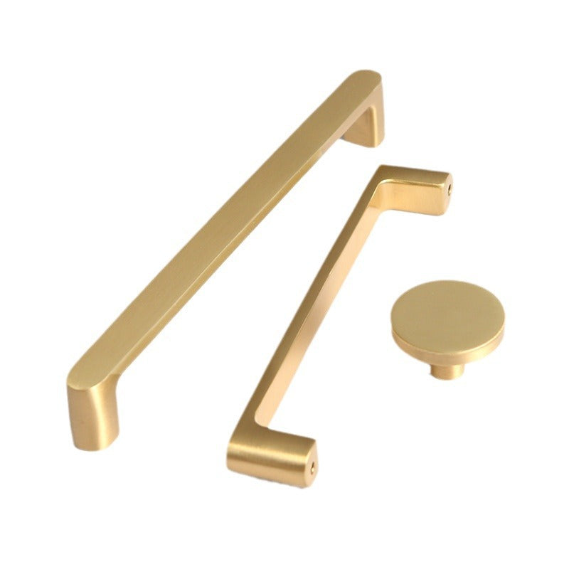 Brass cabinet door wardrobe handle