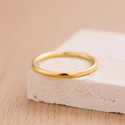 Exquisite plain ring titanium steel simple