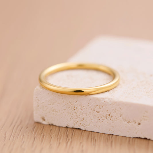 Exquisite plain ring titanium steel simple