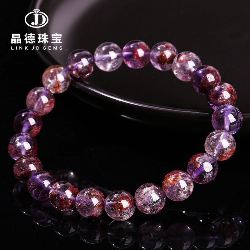 5A Natural Purple Ghost Stone Bracelet