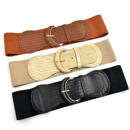 Elastic elastic wide waist seal personality