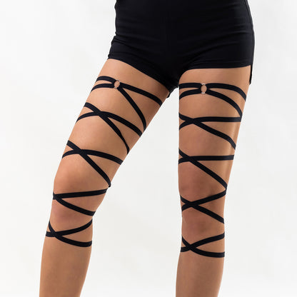 Stretch Straps Cross Colored Leg Ring Leg Chain